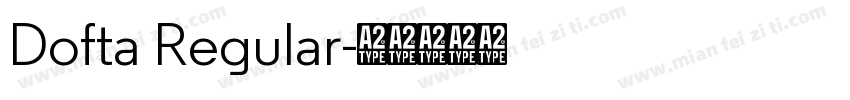 Dofta Regular字体转换